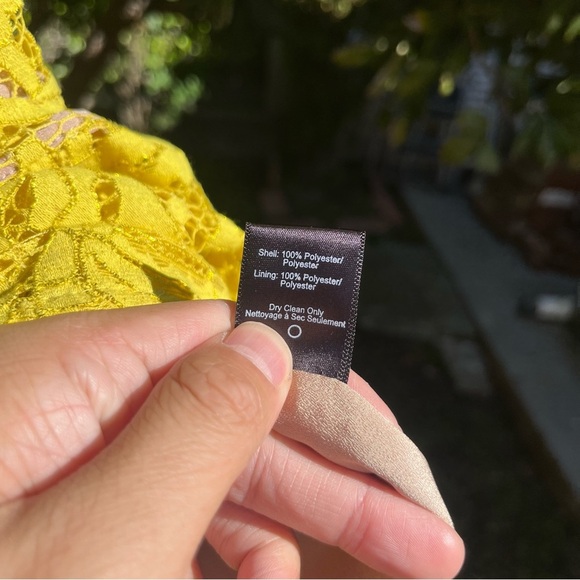 Dress the Population Yellow Lace Maxi Dress - Picture 6 of 6